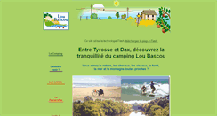 Desktop Screenshot of campingloubascou.fr