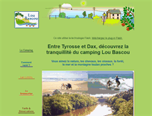Tablet Screenshot of campingloubascou.fr